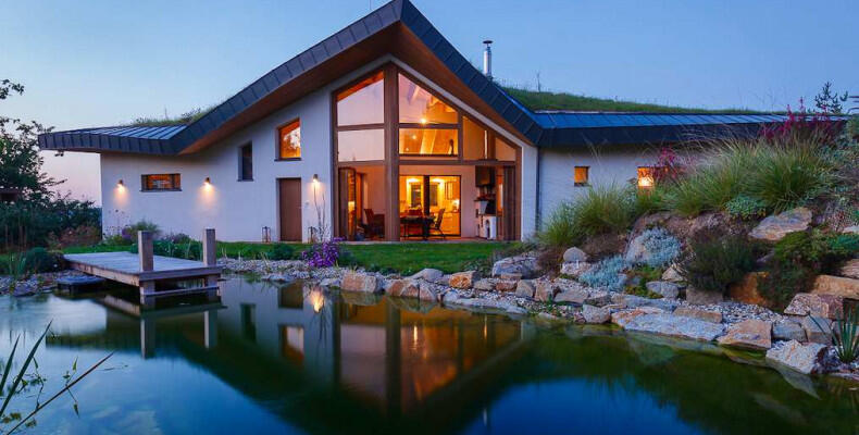 A residential house built using the ecococon system