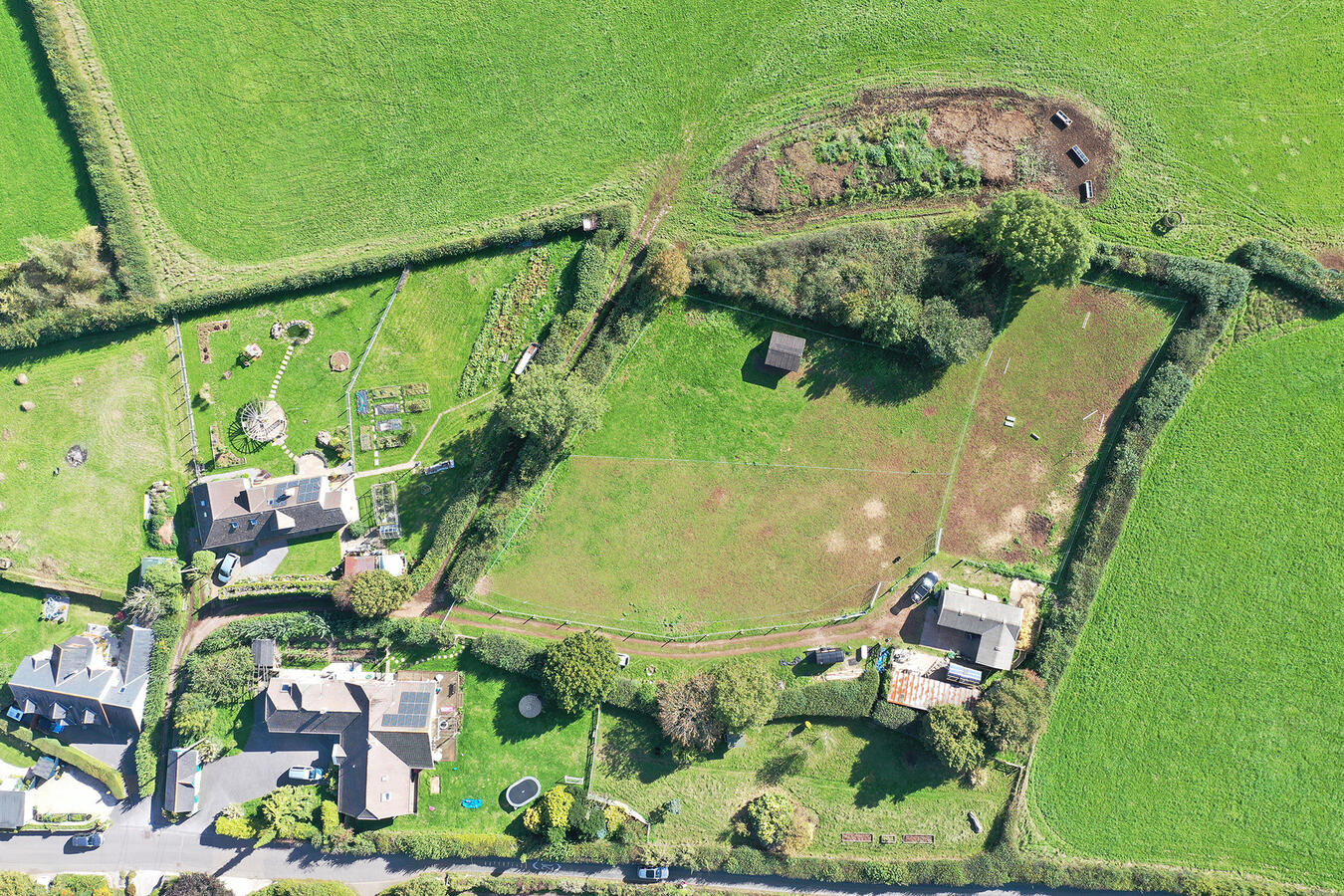 Aerial shot of the site