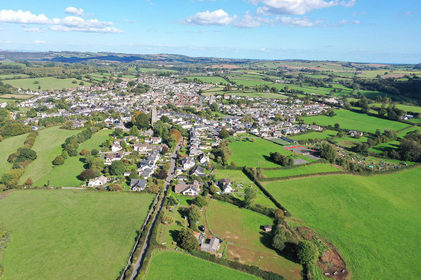 Drone shot of the Ipplepen site